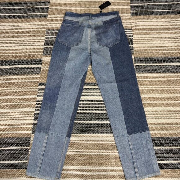 Rag &‎ Bone Miramar Stretch Nina Cigarette Pants Byron Wash Patchwork Size 25 - Picture 5 of 15